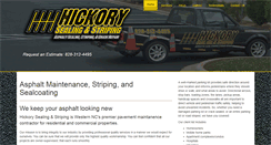 Desktop Screenshot of hickorysealingandstriping.com