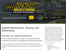 Tablet Screenshot of hickorysealingandstriping.com